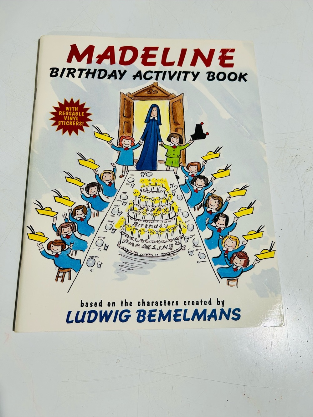 Madeline Birthday Activity Book - Red, Blue, Yellow, Green